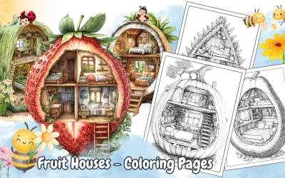Fruit House Coloring Pages PLR Review: 800+ Designs for Profitable Reselling