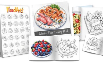 Food Art – Relaxing Foods Coloring Pack Review