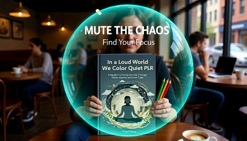 Product Image for In a Loud World We Color Quiet PLR Coloring Book