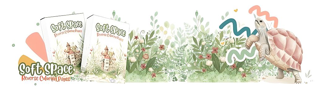 Image Example for Soft Space Reverse Coloring Pages Review